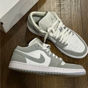 Women’s Wolf Gray and White Sneakers
